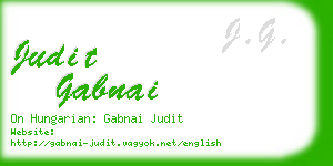 judit gabnai business card